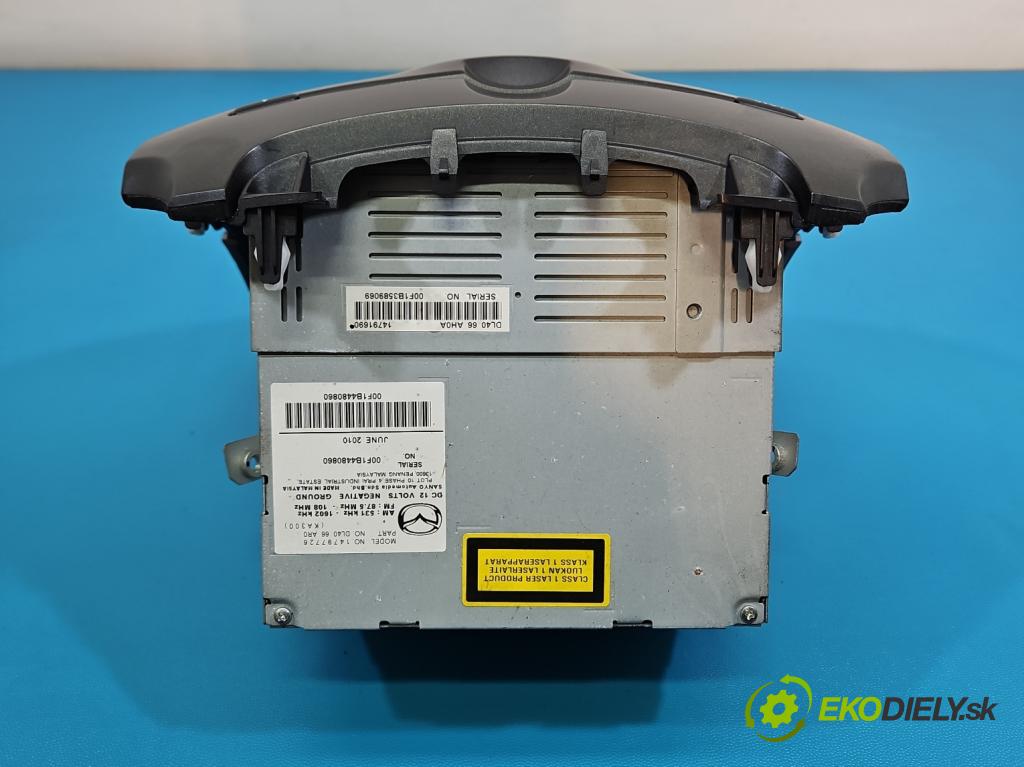 Mazda 2 II 2007-2014 1.3 16V 75 HP manual 55 kW 1349 cm3 5- Radio originál 14797726