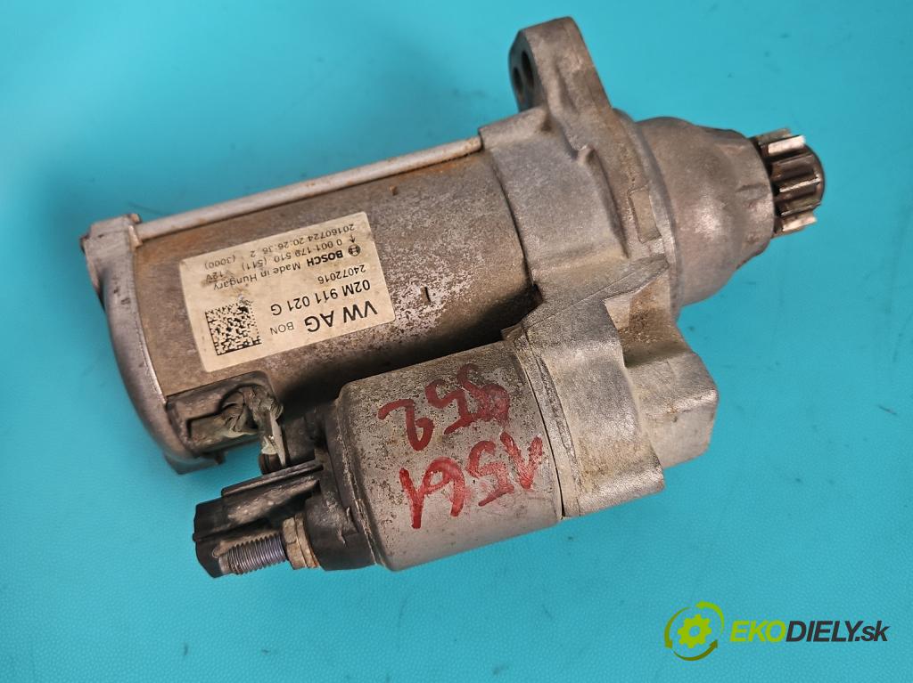 Skoda Scala 2019- 1.5 TSI 150 HP manual 110 kW 1498 cm3 5- štartér 02M911021G (Štartér)