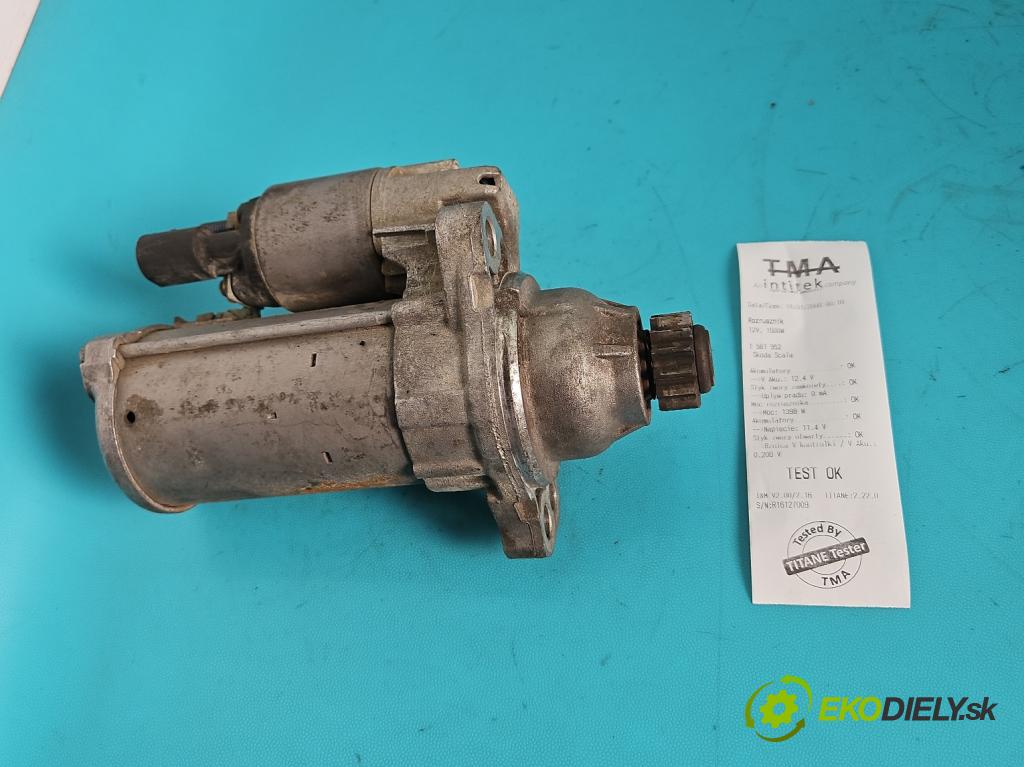 Skoda Scala 2019- 1.5 TSI 150 HP manual 110 kW 1498 cm3 5- štartér 02M911021G (Štartér)