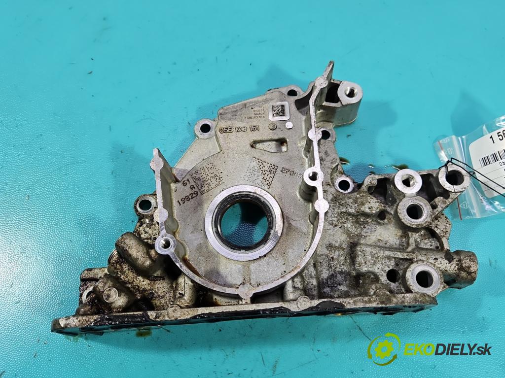 Skoda Scala 2019- 1.5 TSI 150 HP manual 110 kW 1498 cm3 5- obal načasovanie 05E103151B (Kryt motora)