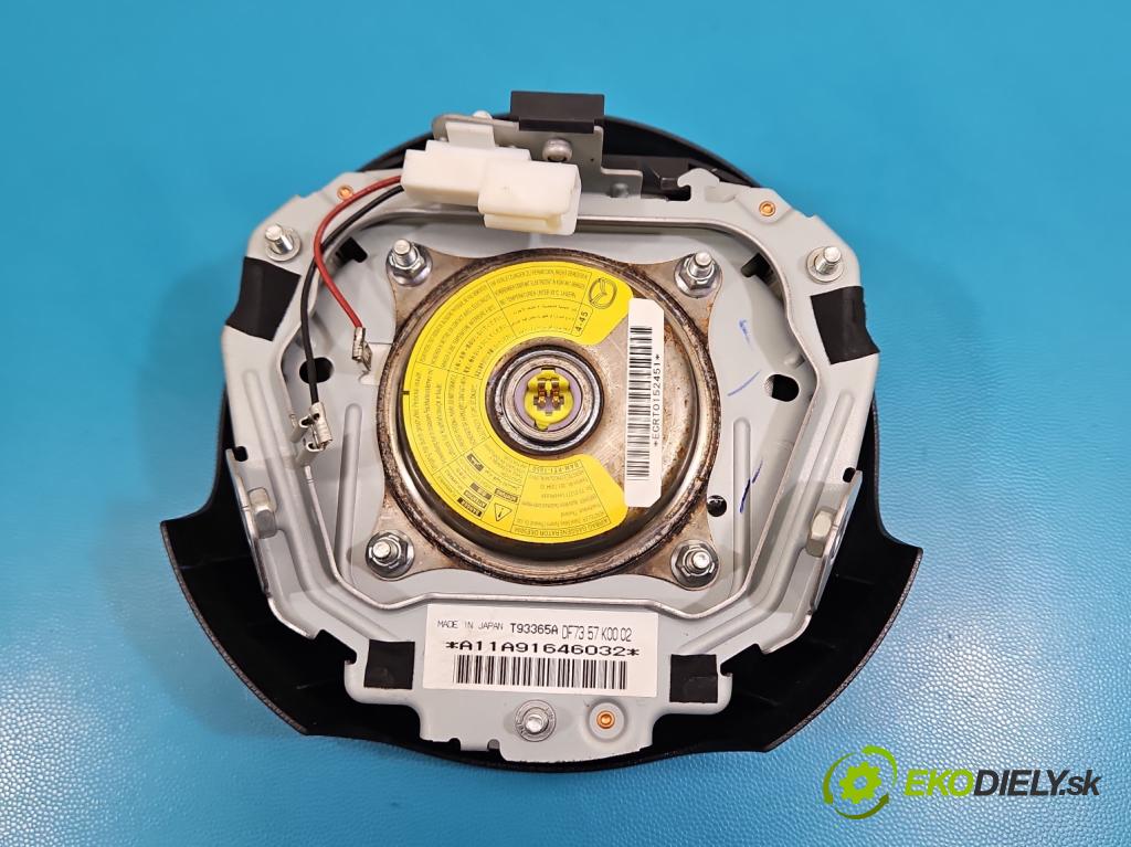 Mazda 2 II 2007-2014 1.3 16V 75 HP manual 55 kW 1349 cm3 5- airbag vzduch: Řidiči: DF7357K0002 (Airbag)