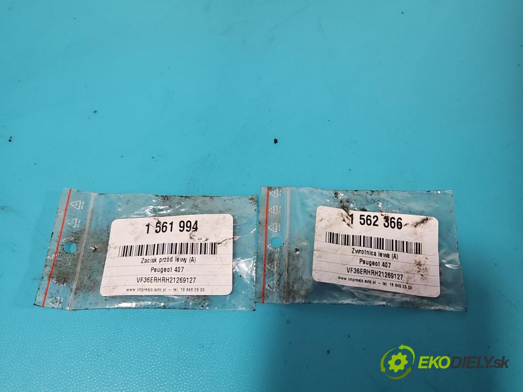 Peugeot 407 2.0 hdi 136hp manual 100 kW 1997 cm3 5- brzdič přední levý  (Klika dveří ostatní)