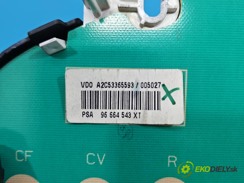 Citroen DS3 2010-2016 1.6 hdi 92 hp manual 68 kW 1560 cm3 3- Přístrojová deska 96664543XT (Přístrojová deska)