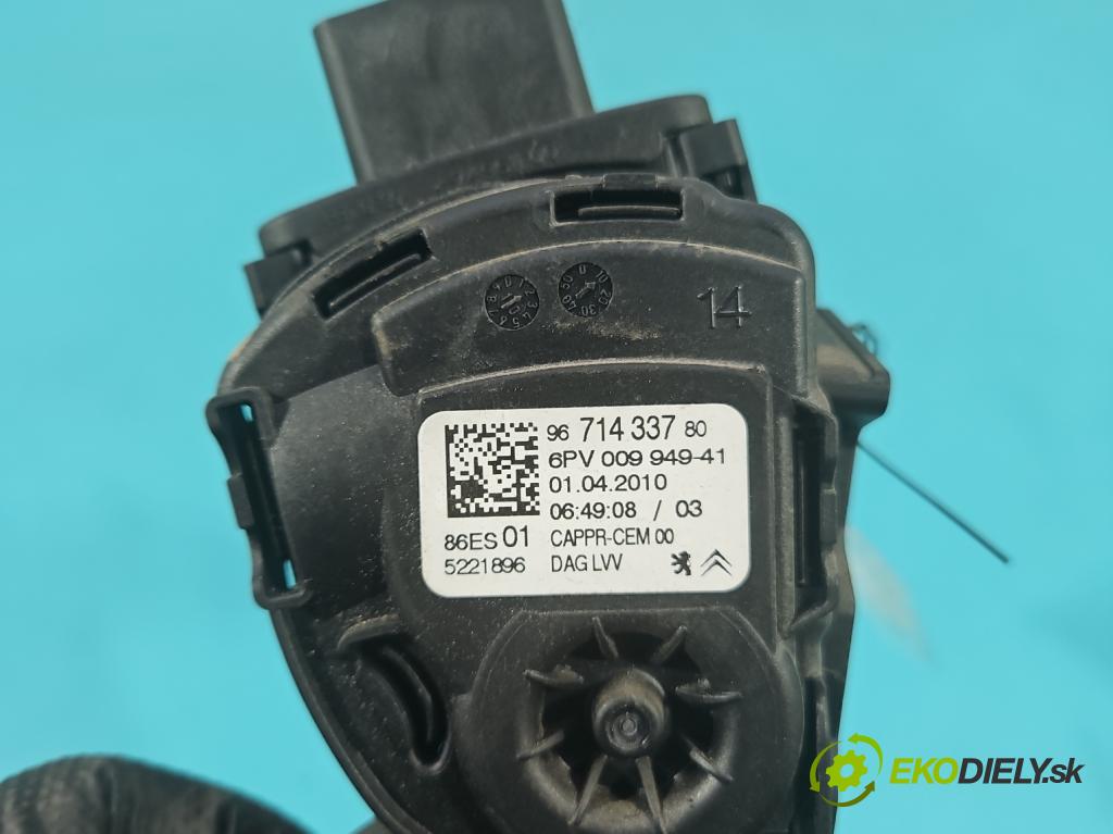 Citroen DS3 2010-2016 1.6 hdi 92 HP manual 68 kW 1560 cm3 3- pedal plyn potenciometr: 9671433780