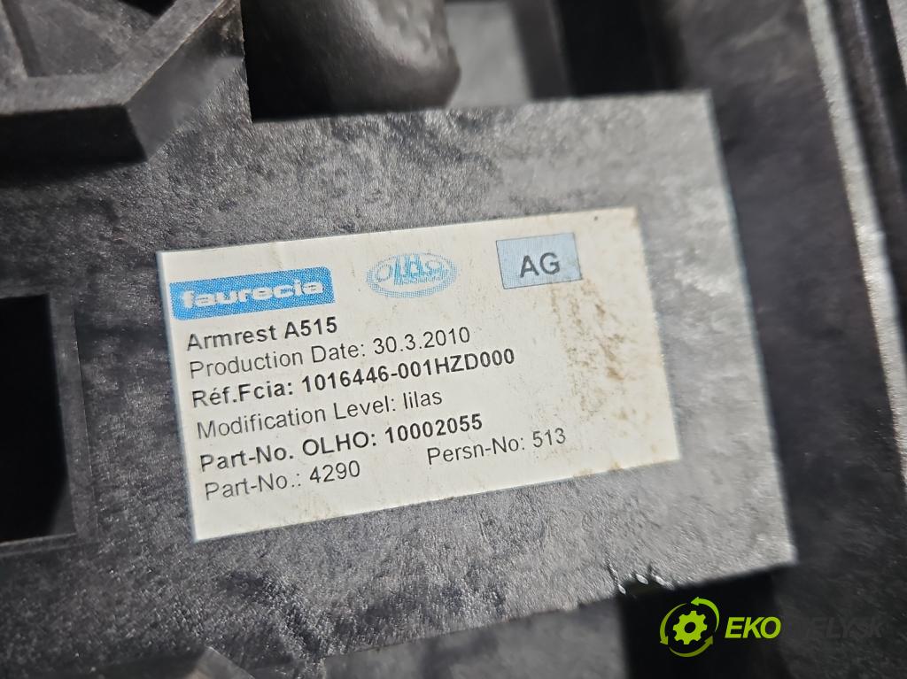 Citroen DS3 2010-2016 1.6 hdi 92 HP manual 68 kW 1560 cm3 3- operadlo  (Lakťová opierka)