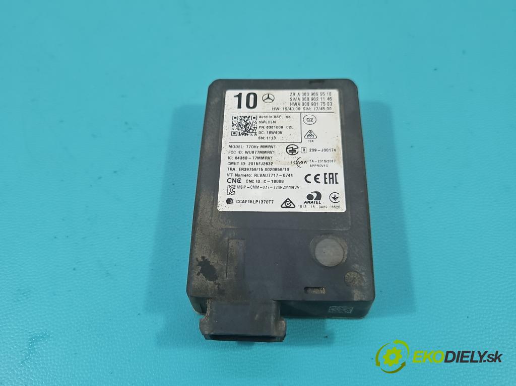 Mercedes S W222 2013-2020 3.0 cdi (656929) 340KM: automatic 250 kW 2925 cm3 4- riadiaca jednotka ostatné A0009055510