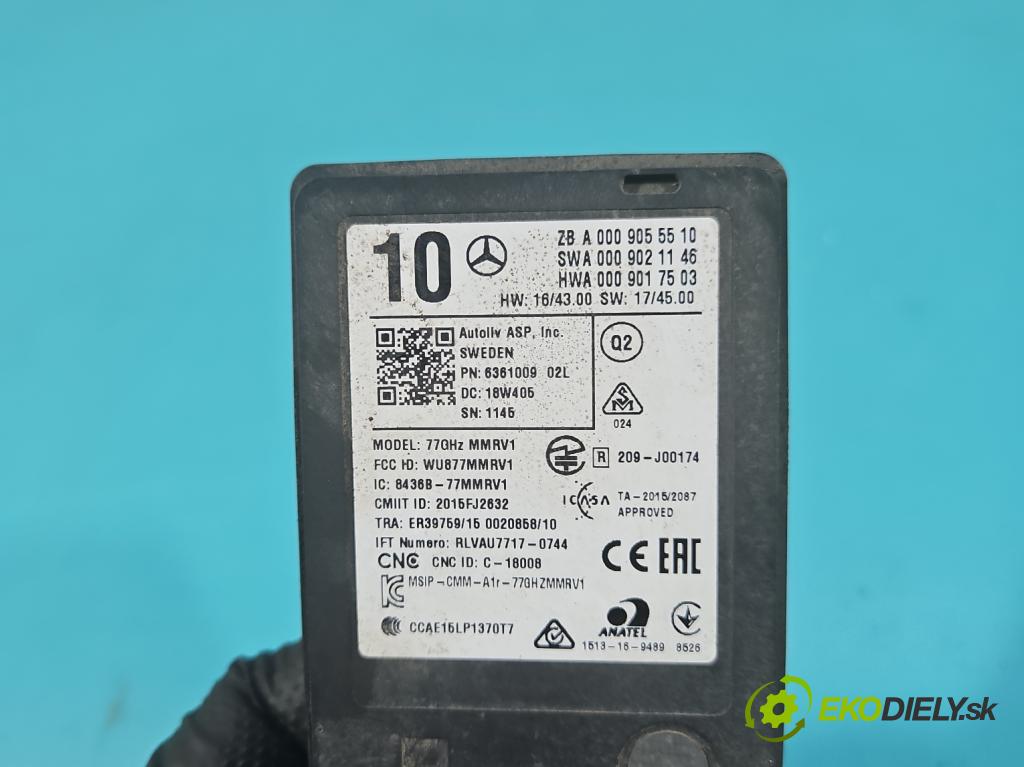 Mercedes S W222 2013-2020 3.0 cdi (656929) 340KM: automatic 250 kW 2925 cm3 4- riadiaca jednotka ostatné A0009055510