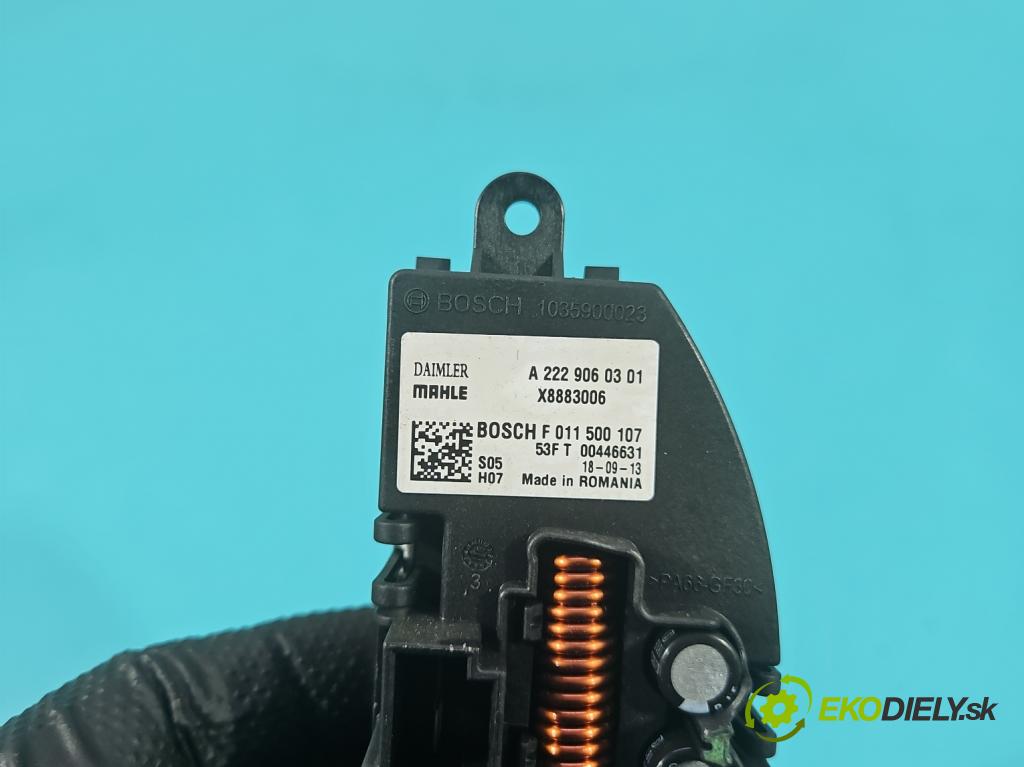 Mercedes S W222 2013-2020 3.0 cdi 656929 340KM: automatic 250 kW 2925 cm3 4- rezistor A2229060301