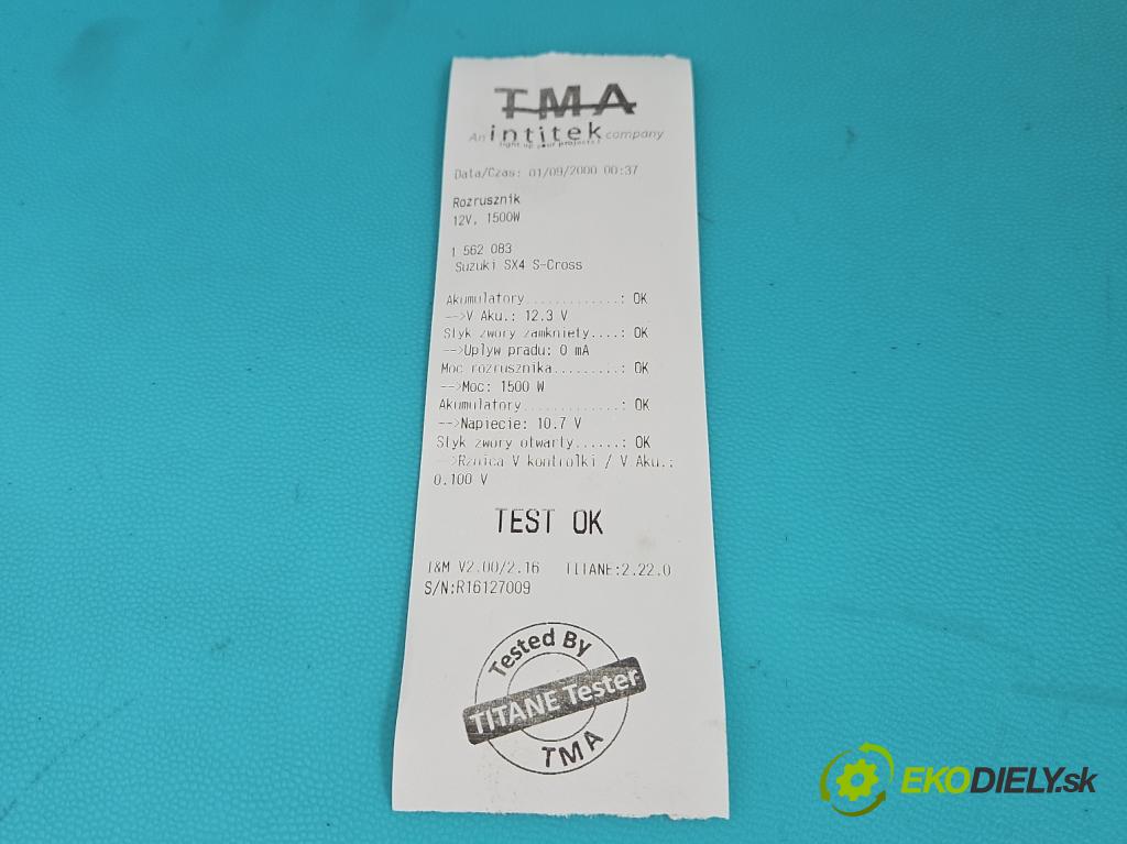 Suzuki SX4 S-Cross 2013-2021 1.4 T 129 HP manual 95 kW 1373 cm3 5- štartér M000TD2972 (Štartér)