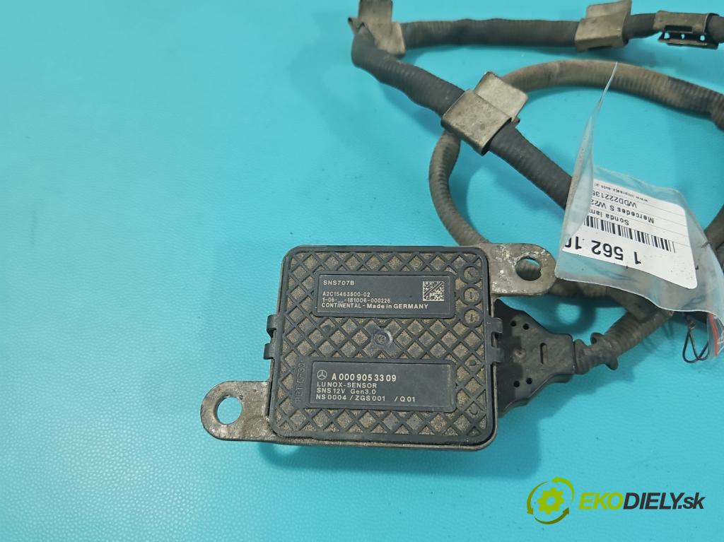 Mercedes S W222 2013-2020 3.0 cdi (656929) 340KM: automatic 250 kW 2925 cm3 4- Sonda lambda A0009053309 (Lambda sonda)