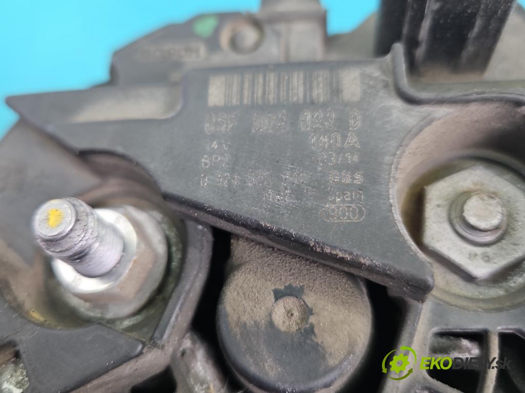 Skoda Rapid 2012-2019 1.2 TSI CBZA 86 hp manual 63 kW 1197 cm3 5- Alternator 03F903023D (Alternátor)