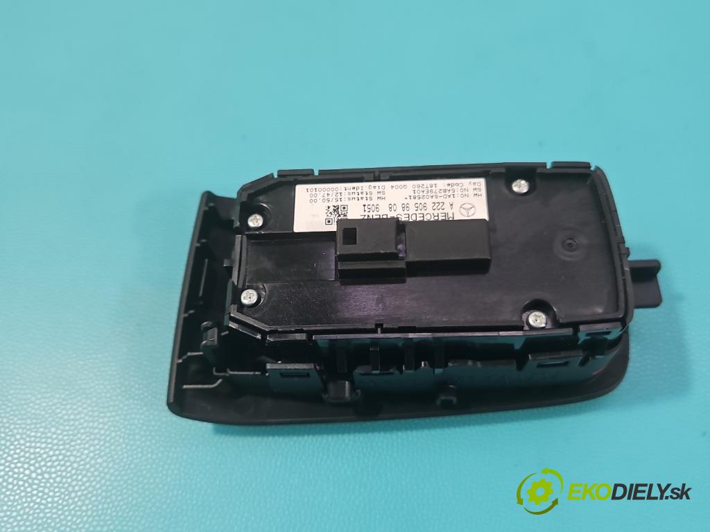 Mercedes S W222 2013-2020 3.0 cdi (656929) 340KM: automatic 250 kW 2925 cm3 4- prepínač okien spätných zrkadiel A2229059808