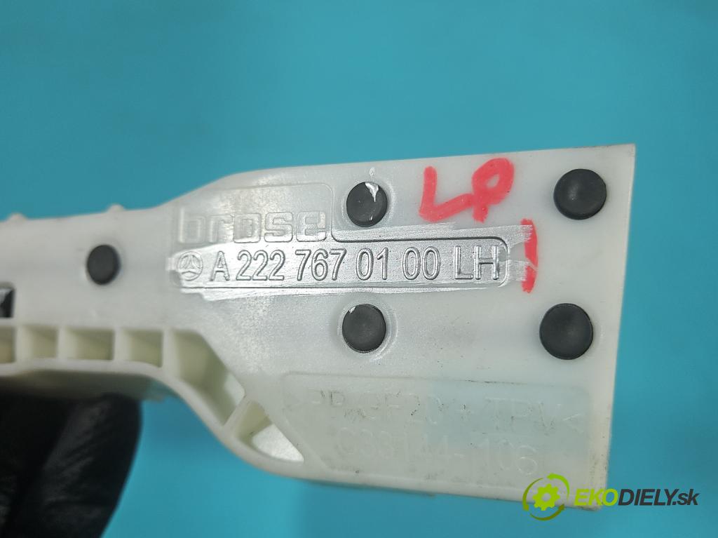 Mercedes S W222 2013-2020 3.0 cdi 656929 340KM: automatic 250 kW 2925 cm3 4- Upevnenie: A2227670100LH