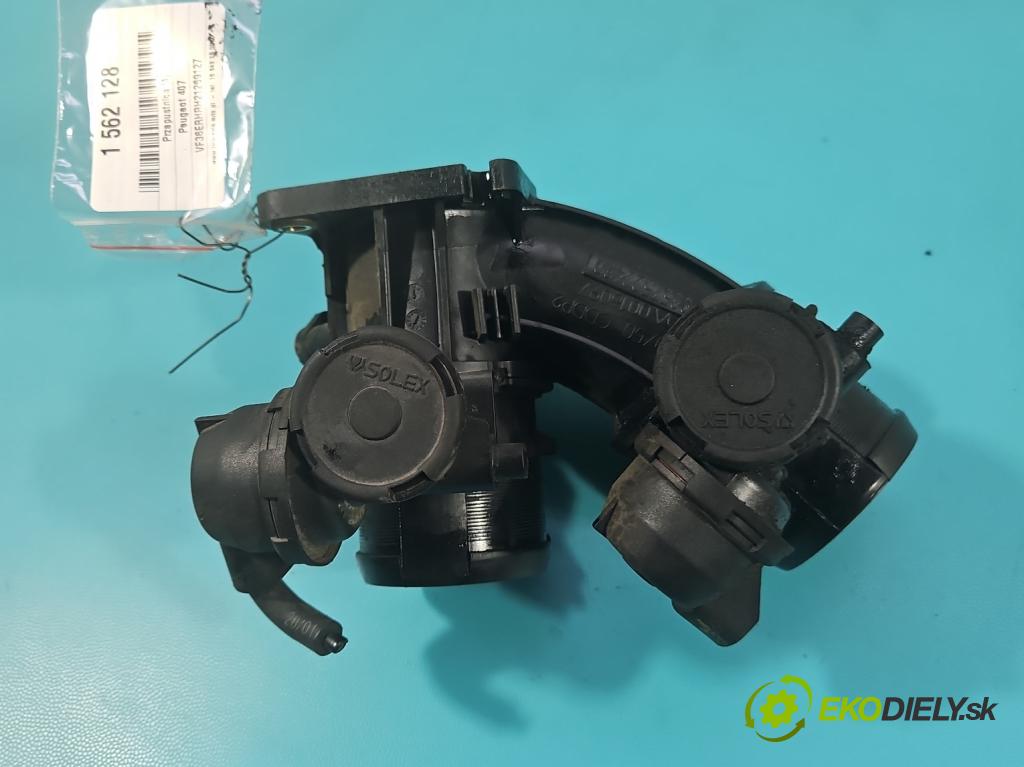 Peugeot 407 2.0 hdi 136 HP manual 100 kW 1997 cm3 5- klapka 9657522480 (Škrtiaca klapka)