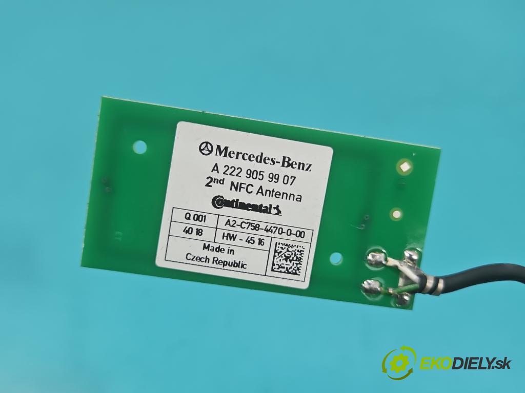 Mercedes S W222 2013-2020 3.0 cdi 656929 340KM: automatic 250 kW 2925 cm3 4- Antena A2229059907