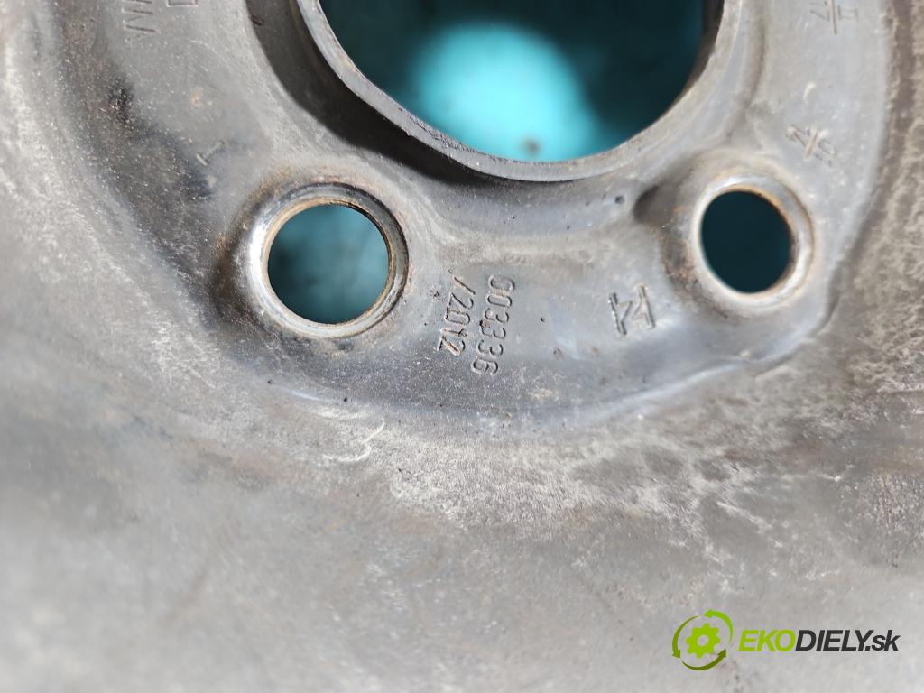 Skoda Rapid 2012-2019 1.2 TSI 86 HP manual 63 kW 1197 cm3 5- Disk oceľový 15"