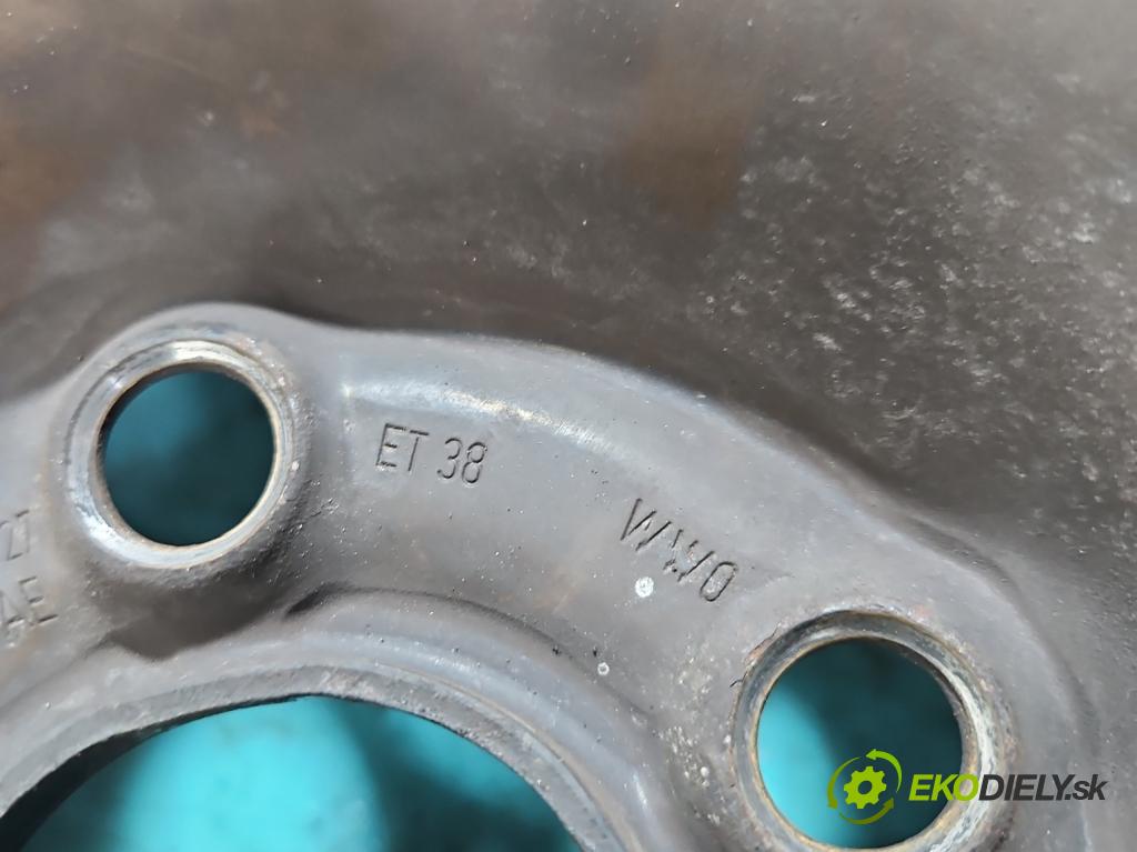 Skoda Rapid 2012-2019 1.2 TSI 86 HP manual 63 kW 1197 cm3 5- Disk oceľový 15"