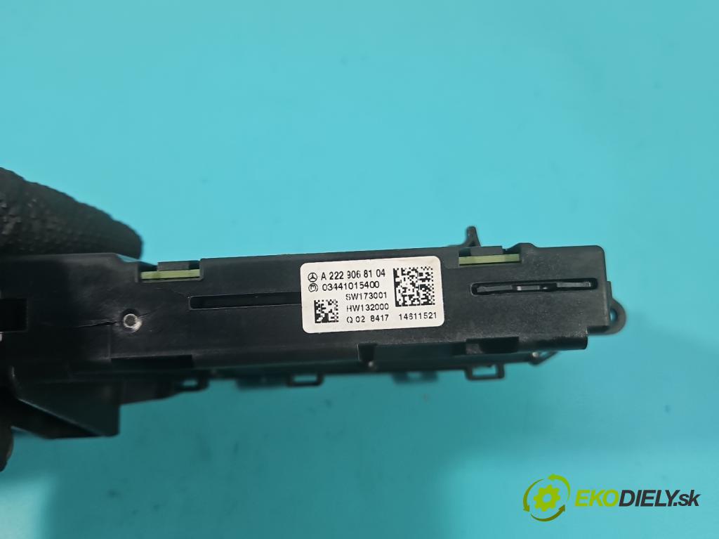 Mercedes S W222 2013-2020 3.0 cdi 656929 340KM: automatic 250 kW 2925 cm3 4- panel kúrenia A2229068104