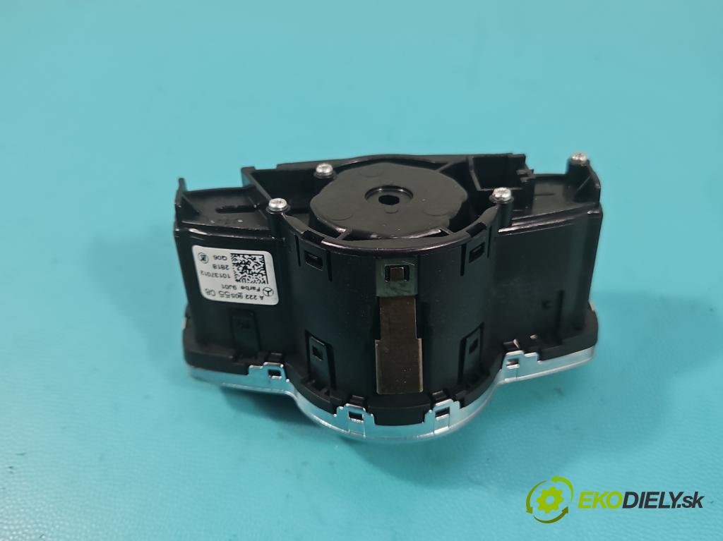 Mercedes S W222 2013-2020 3.0 cdi (656929) 340KM: automatic 250 kW 2925 cm3 4- prepínač světla: na doska: A2229055508