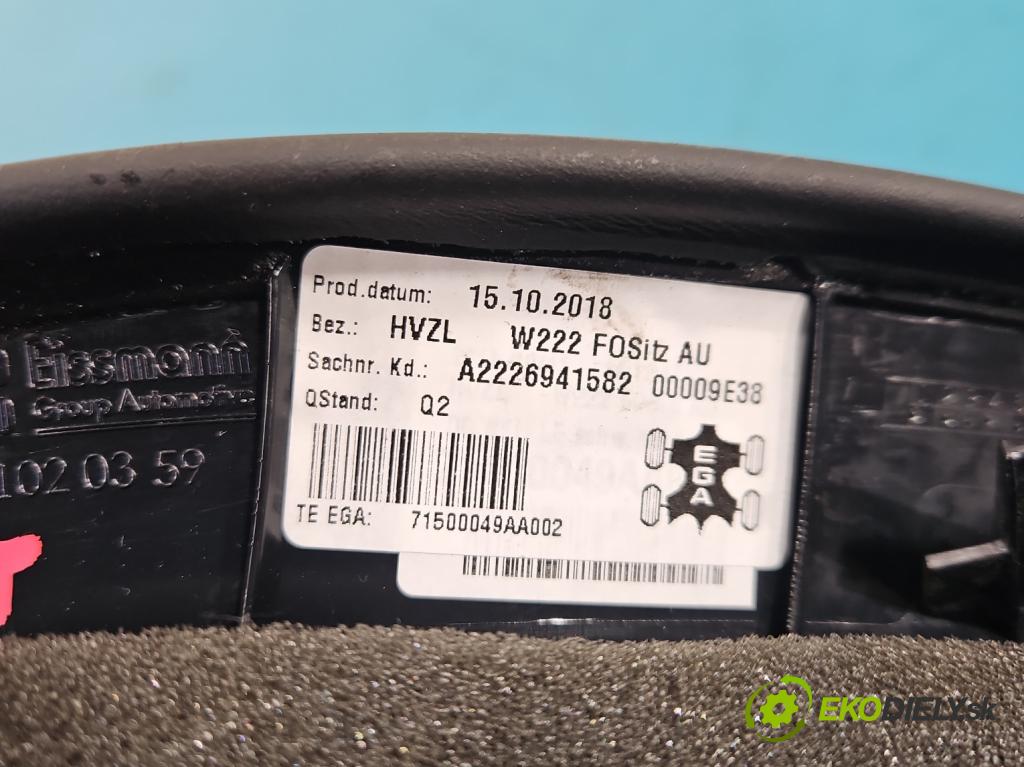 Mercedes S W222 2013-2020 3.0 cdi 656929 340KM: automatic 250 kW 2925 cm3 4- kryt A2226941582