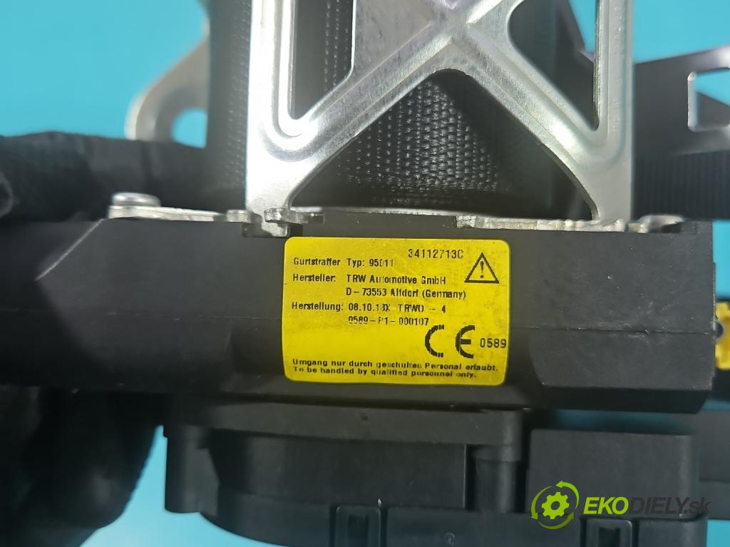 Mercedes S W222 2013-2020 3.0 cdi 656929 340KM: automatic 250 kW 2925 cm3 4- pas bezpečnosť: zadné pravý 34112721C