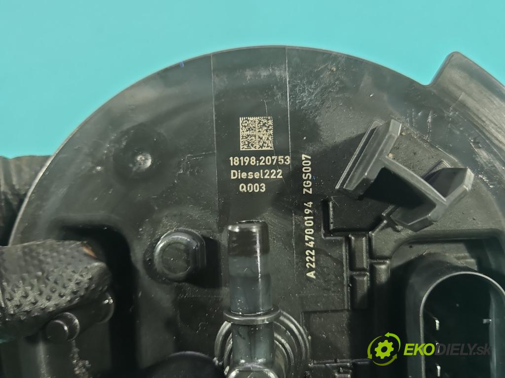Mercedes S W222 2013-2020 3.0 cdi (656929) 340KM automatic 250 kW 2925 cm3 4- čerpadlo paliva A2224700194