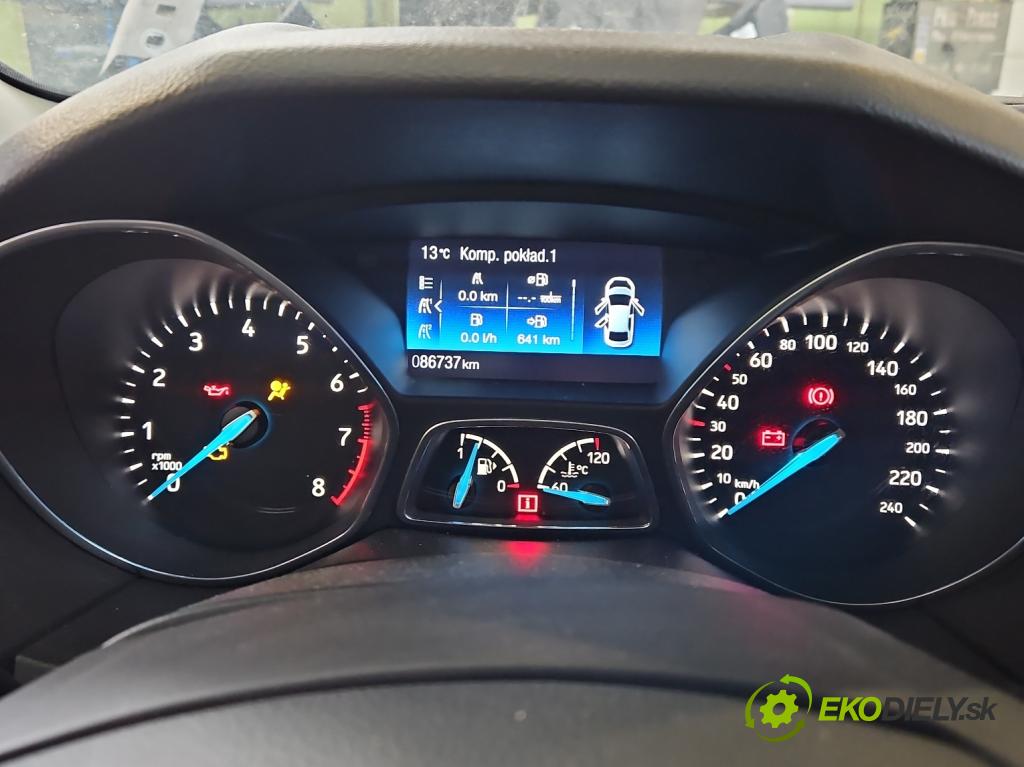 Ford Focus Mk3 2010-2018 1.5 EcoBoost: 150 HP manual 110 kW 1498 cm3 4- prístrojovka/ budíky F1ET-10849-BJS (Prístrojová doska)