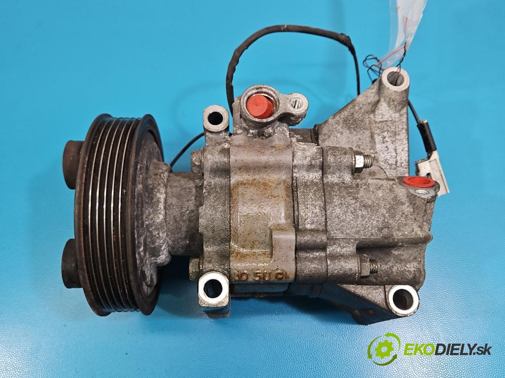 Mazda 2 II 2007-2014 1.3 16V 75 hp manual 55 kW 1349 cm3 5- Kompresor: klíma V09A1AA4AK (Kompresor klimatizace)