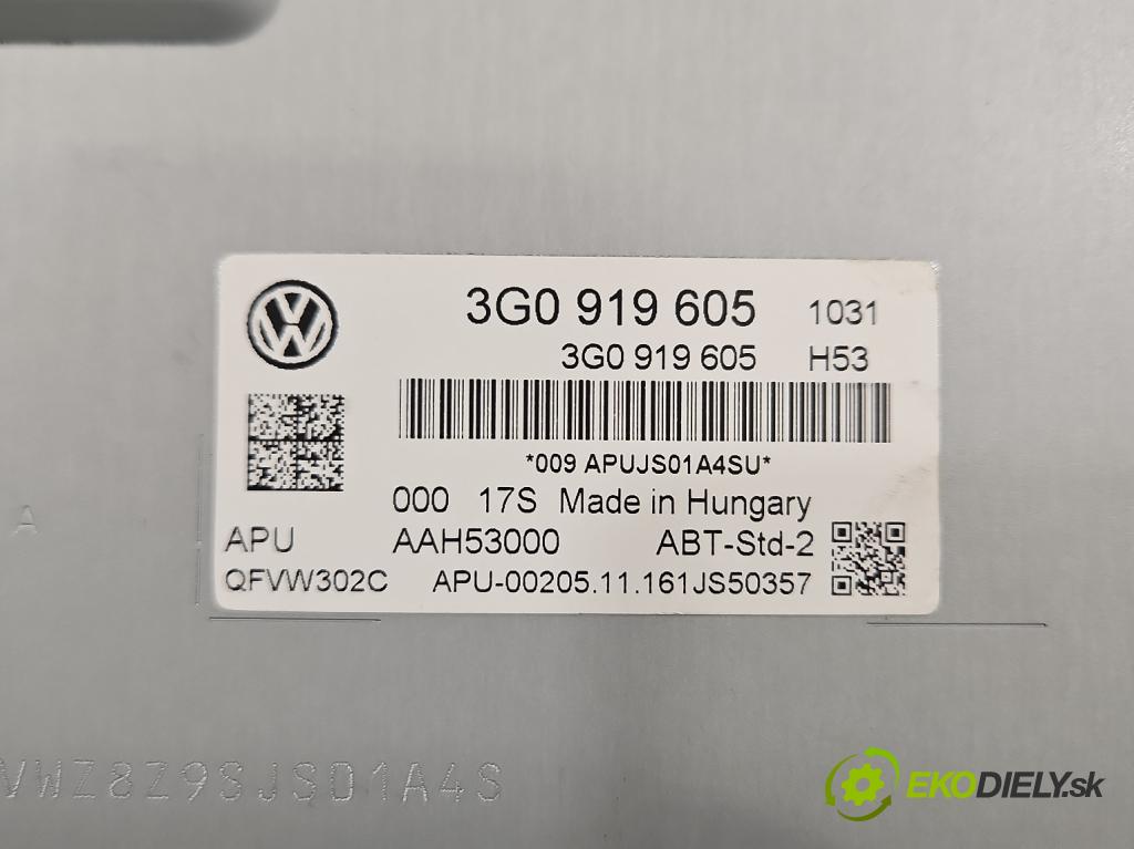 Vw Golf VII 2012-2020 1.2 TSI 86 HP manual 63 kW 1197 cm3 5- Radio originál 3G0919605