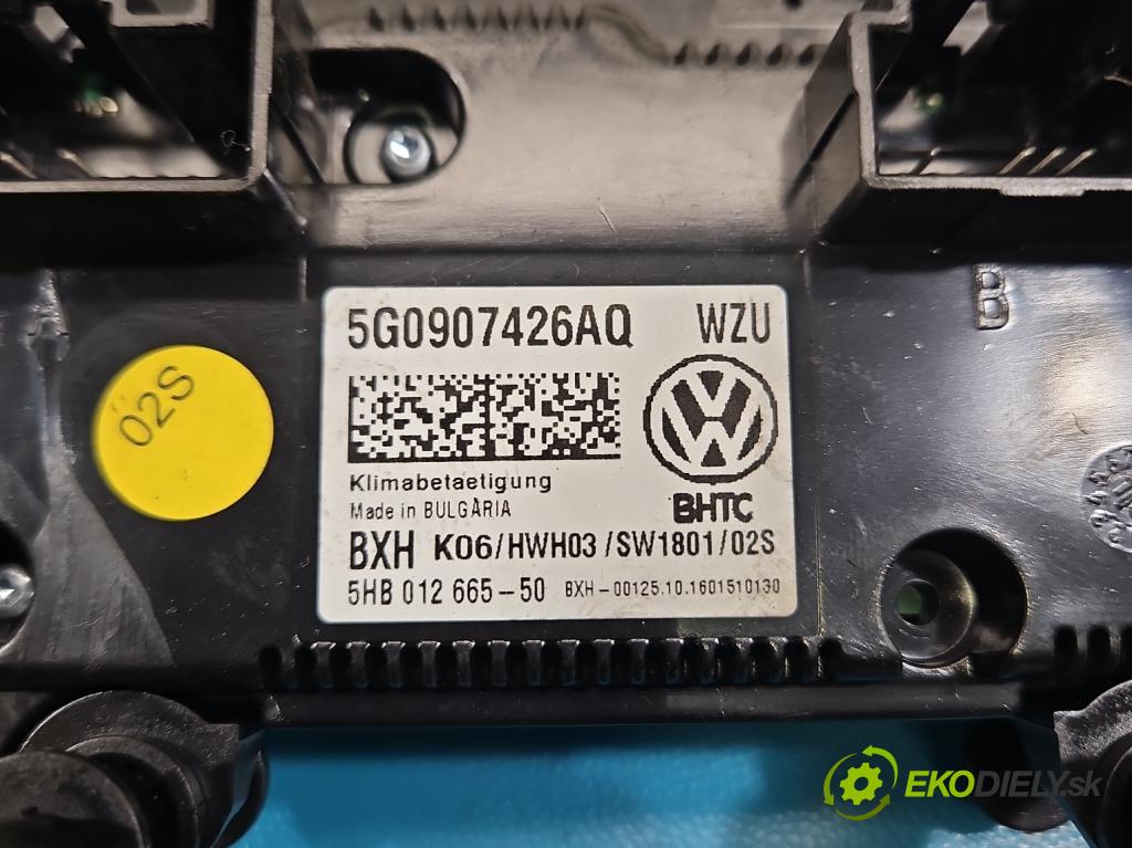 Vw Golf VII 2012-2020 1.2 TSI 86 HP manual 63 kW 1197 cm3 5- panel kúrenia 5G0907426AQ