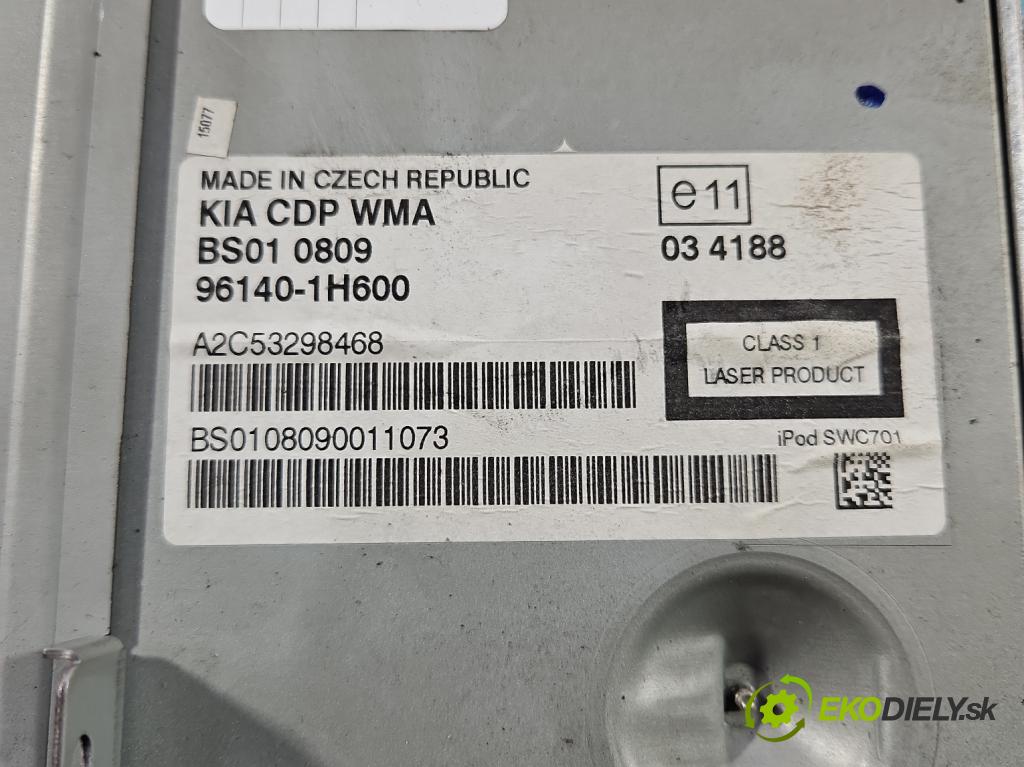 Kia Ceed I 2006-2012 1.4 16V 105 HP manual 77 kW 1396 cm3 3- Radio originál 96140-1H600