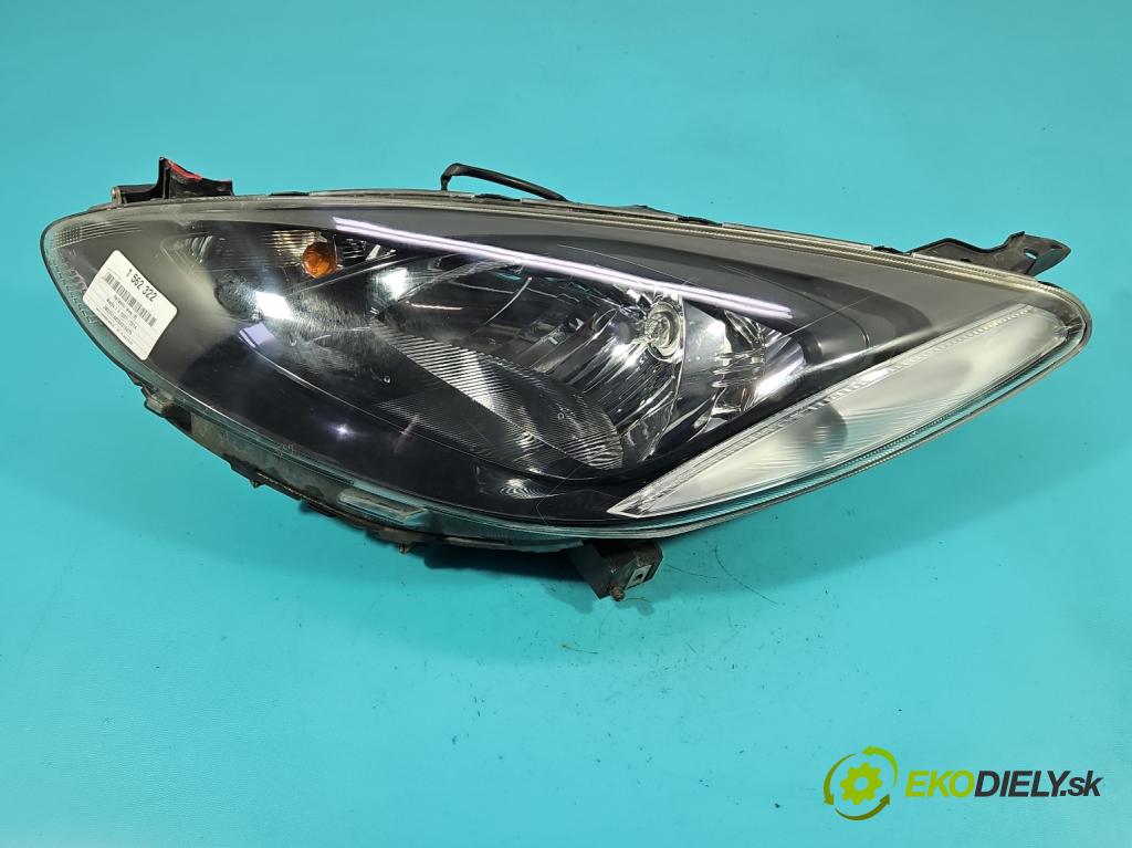 Mazda 2 II 2007-2014 1.3 16V 75 HP manual 55 kW 1349 cm3 5- Reflektor: ľavý  (Kľučka dverí ostatné)