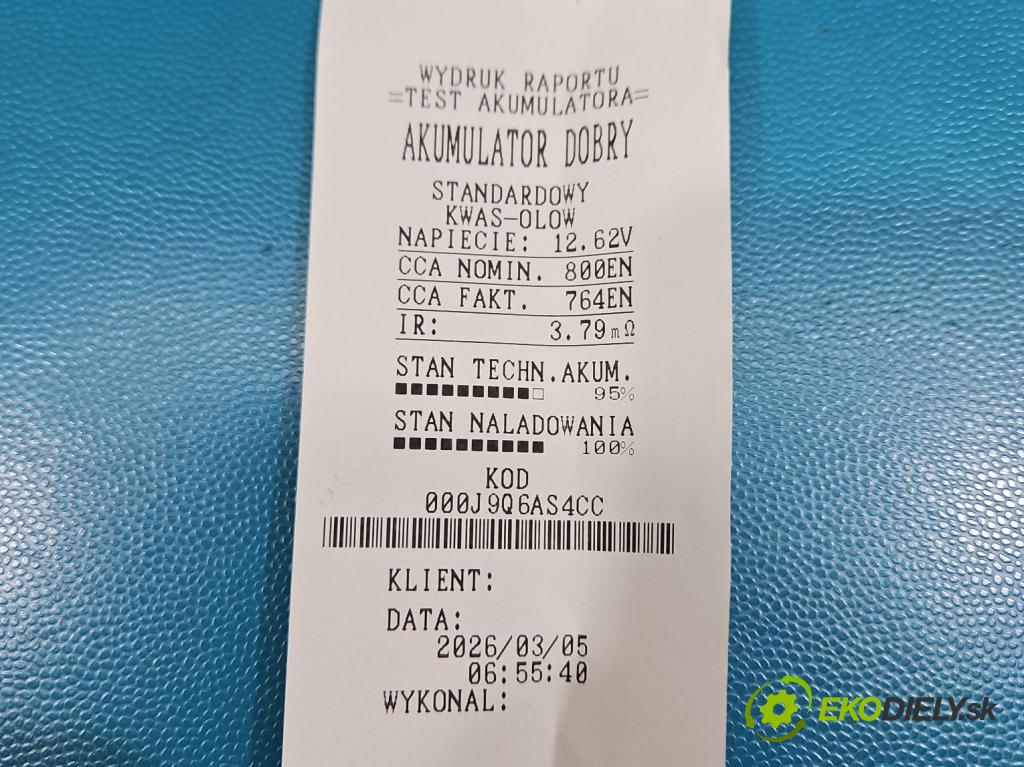 Mazda 2 II 2007-2014 1.3 16V 75 HP manual 55 kW 1349 cm3 5- Akumulator automobilovy