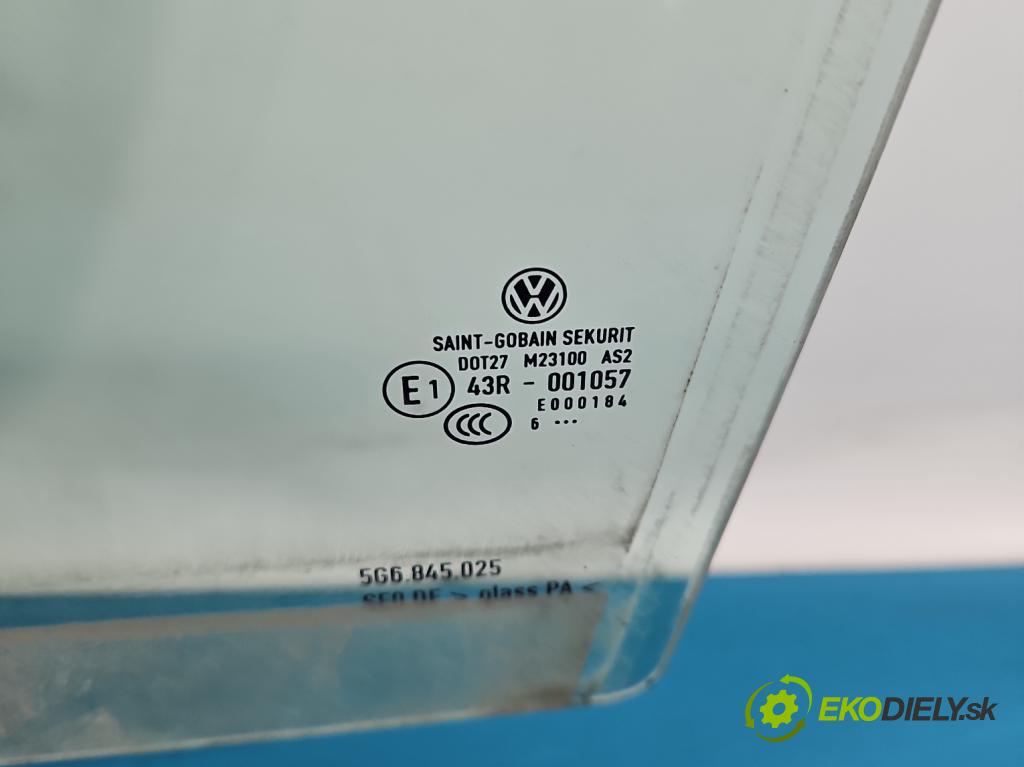 Vw Golf VII 2012-2020 1.2 TSI 86 hp manual 63 kW 1197 cm3 5- sklo dveře zadní levé