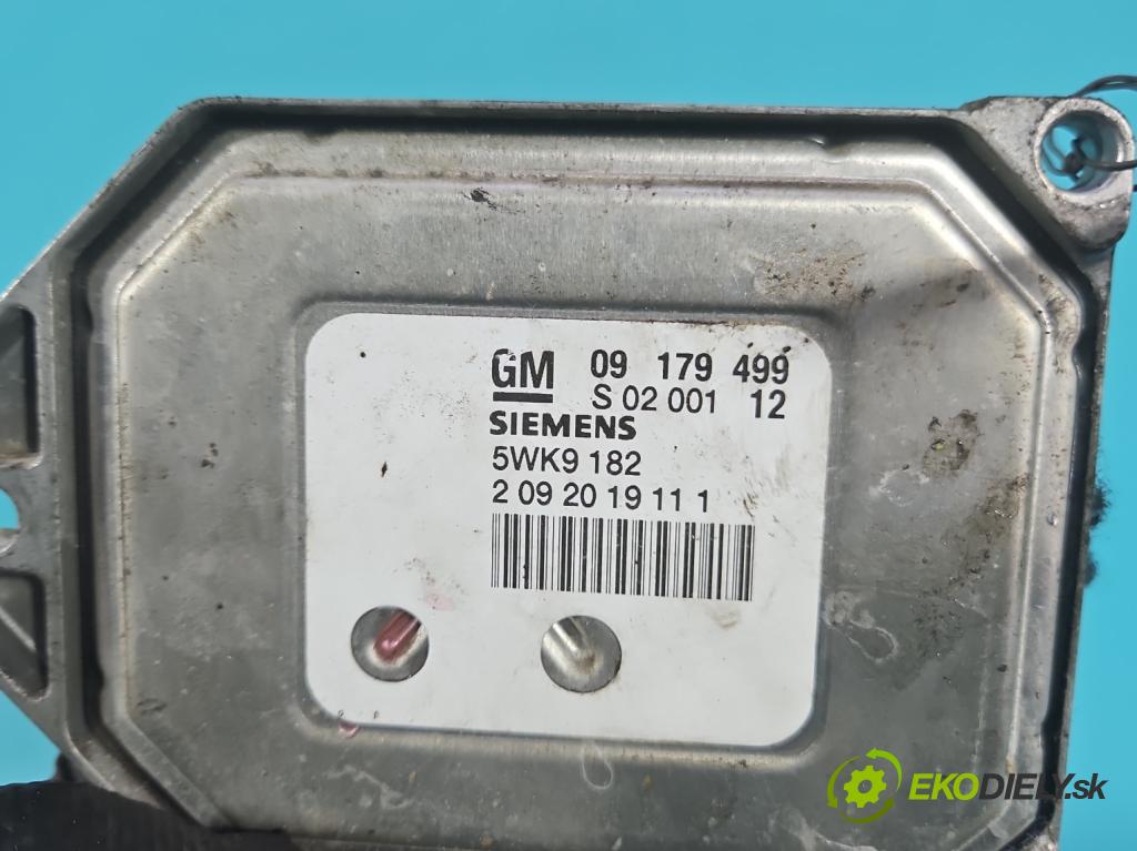 Opel Vectra C 2002-2008 1.8 16V 122 HP manual 90 kW 1796 cm3 4- riadiaca jednotka motora 09179499