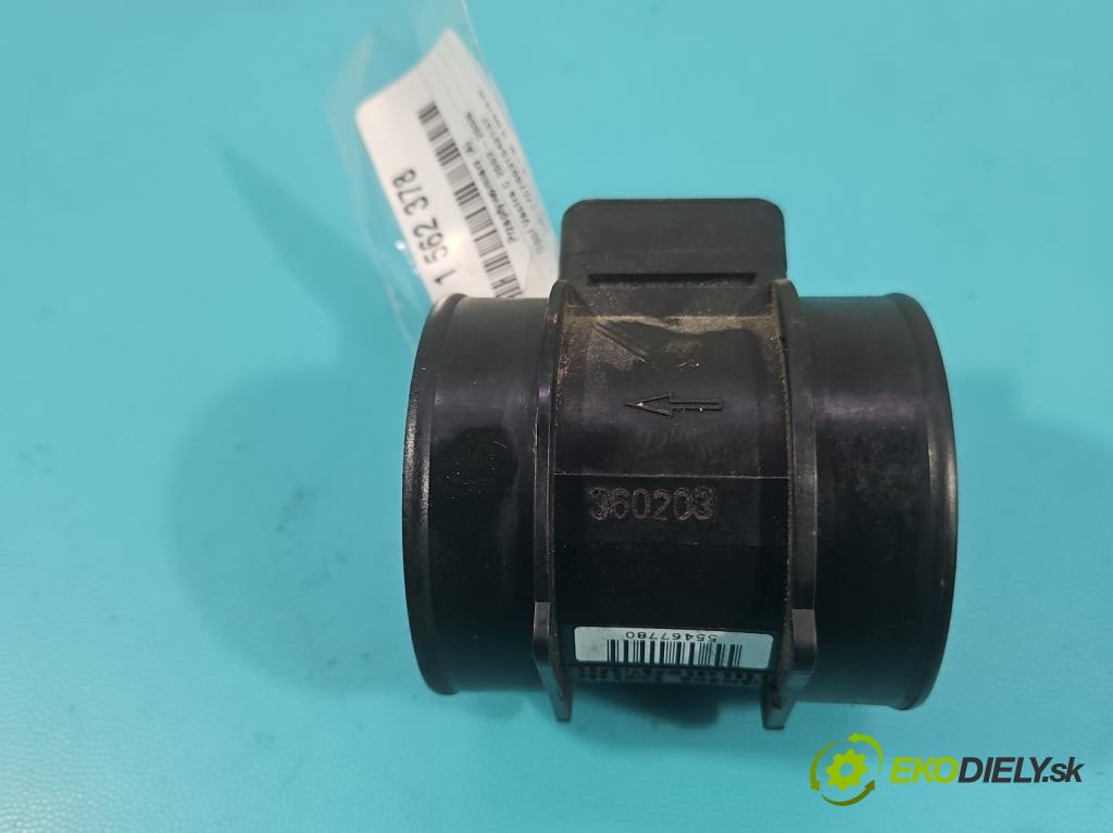 Opel Vectra C 2002-2008 1.8 16V 122 HP manual 90 kW 1796 cm3 4- průtokoměr: 5WK9606 (Váha vzduchu)