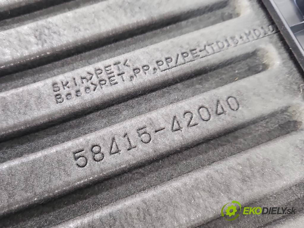 Toyota Rav4 IV 2013-2018 2.0 D4D 124 hp manual 91 kW 1998 cm3 5- koberec do auta kufra: 58415-42040