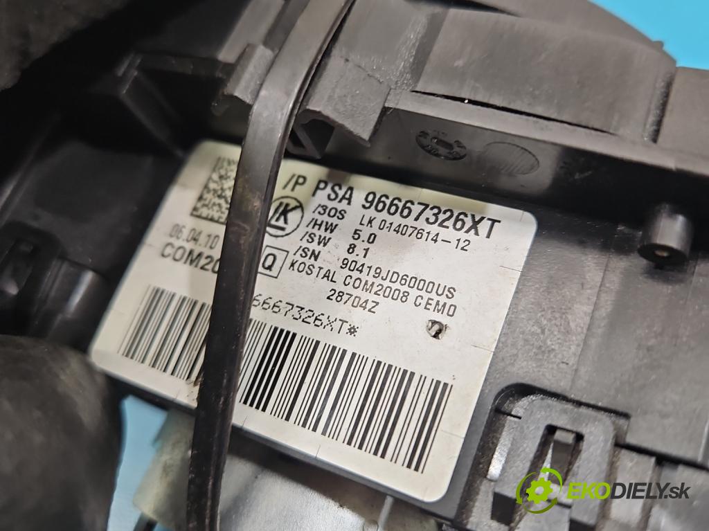 Citroen DS3 2010-2016 1.6 hdi 92 HP manual 68 kW 1560 cm3 3- prepínač komplex: 96667326XT (Prepínacie páčky pod volantom)