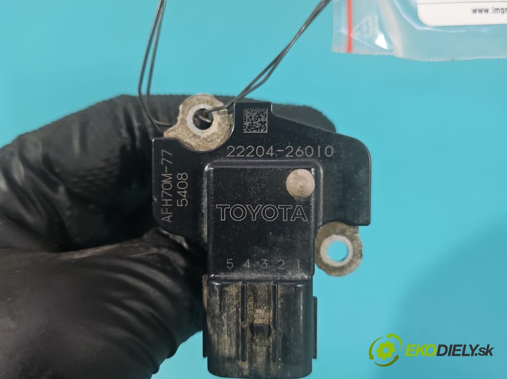 Toyota Rav4 IV 2013-2018 2.0 D4D 124hp manual 91 kW 1998 cm3 5- průtokoměr: 22204-26010 (Váha vzduchu)