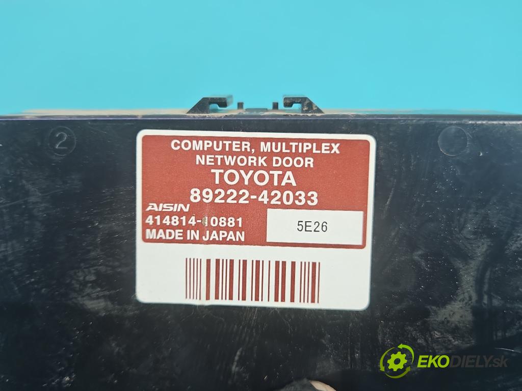 Toyota Rav4 IV 2013-2018 2.0 D4D 124hp manual 91 kW 1998 cm3 5- riadiaca jednotka ostatné 89222-42033