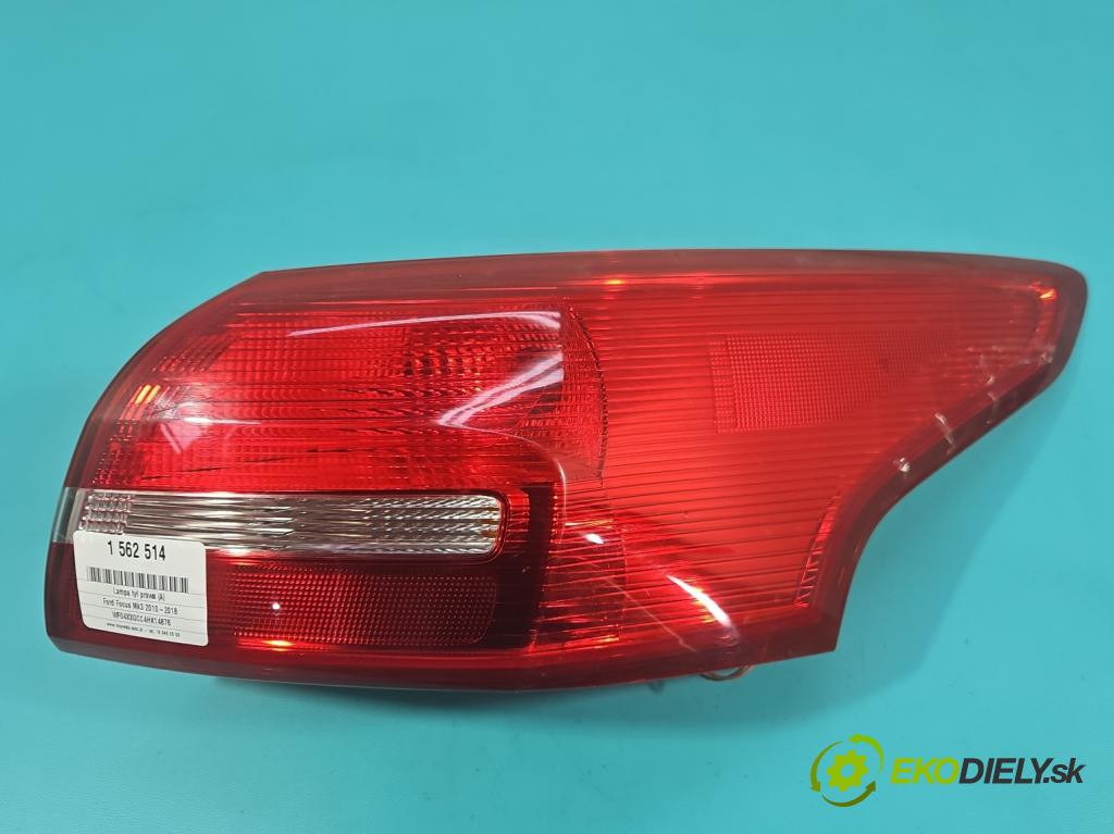 Ford Focus Mk3 2010-2018 1.5 EcoBoost: 150 hp manual 110 kW 1498 cm3 4- světlo zadní pravé F1EB-13404-AD (Klika dveří ostatní)