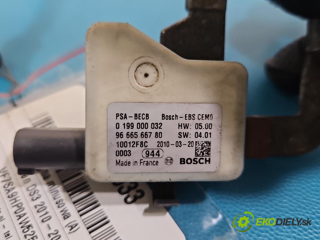 Citroen DS3 2010-2016 1.6 hdi 92 hp manual 68 kW 1560 cm3 3- kontakt mínus: 9666566780