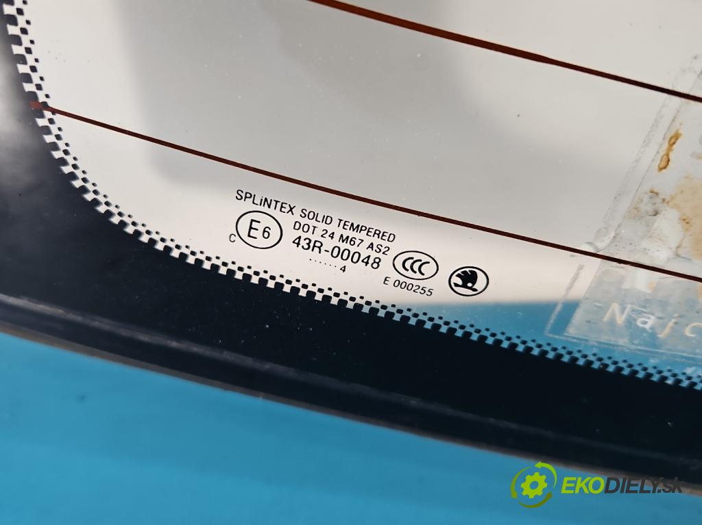 Skoda Fabia I 1999-2007 1.4 16V 75 HP manual 55 kW 1390 cm3 5- sklo zadná  (Sklo zadné)