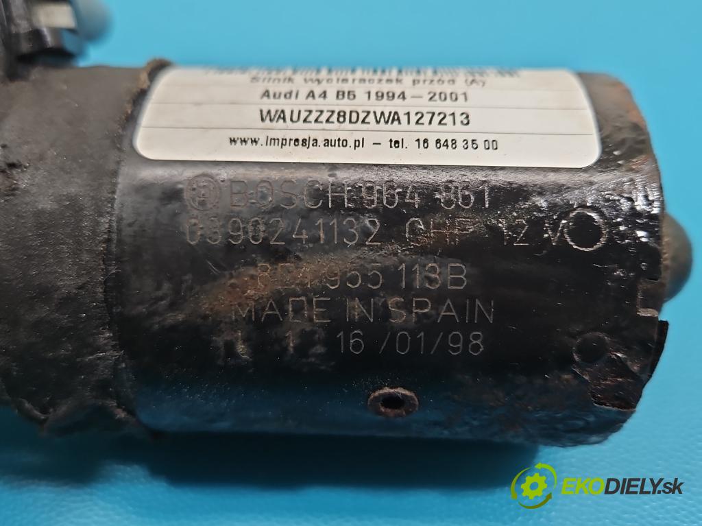 Audi A4 B5 1994-2001 1.9 tdi 110 hp manual 81 kW 1896 cm3 5- motor stěračů přední 0390241132
