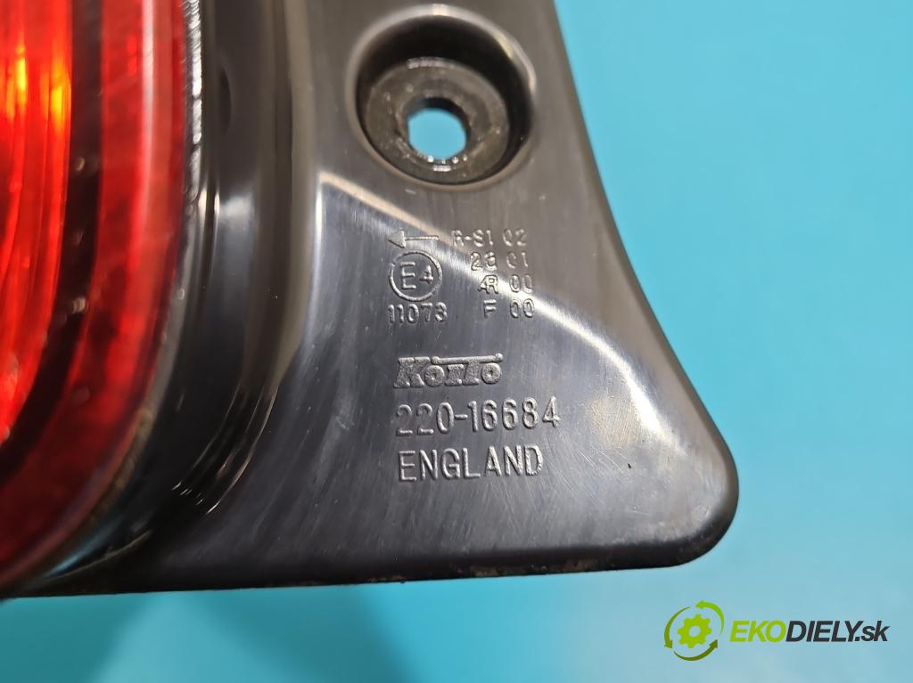 Suzuki SX4 I 2006-2014 1.6 16V M16A 120 HP manual 88 kW 1586 cm3 5- svetlo / reflektor zadné ľavé 220-16684 (Kľučka dverí ostatné)