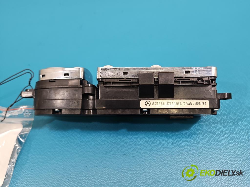 Mercedes S W221 2005-2013 3.5 V6 272 HP automatic 200 kW 3498 cm3 4- prepínač okien spätných zrkadiel A2218213751
