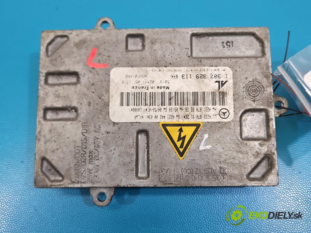 Mercedes S W221 2005-2013 3.5 V6 272 HP automatic 200 kW 3498 cm3 4- střídač: xenon 1307329113 (Riadiaca jednotka xenónu)