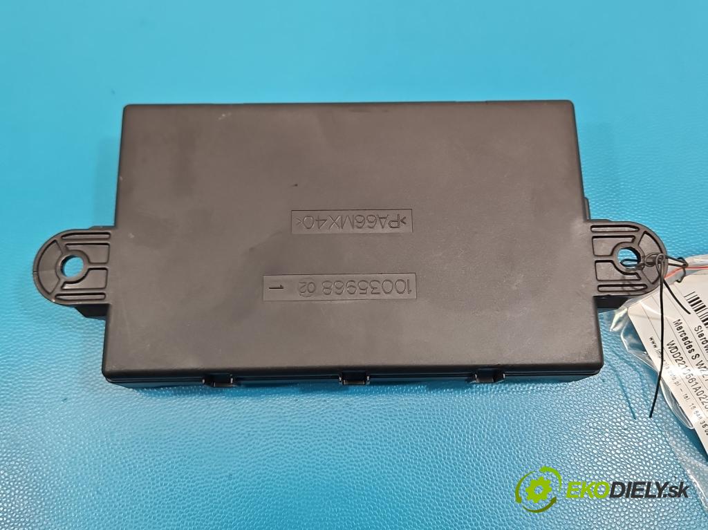 Mercedes S W221 2005-2013 3.5 V6 272 HP automatic 200 kW 3498 cm3 4- riadiaca jednotka ostatné A2219006204