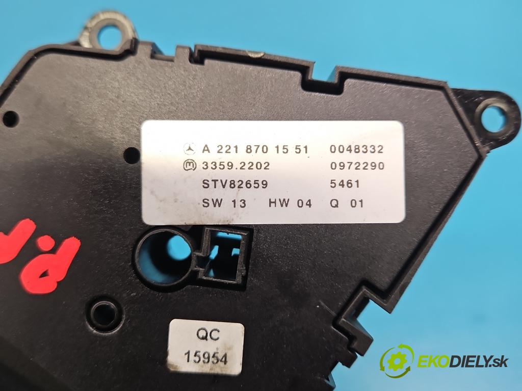 Mercedes S W221 2005-2013 3.5 V6 272 HP automatic 200 kW 3498 cm3 4- prepínač ostatné A2218701551