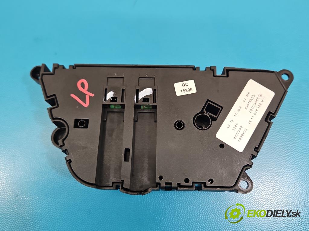 Mercedes S W221 2005-2013 3.5 V6 272 HP automatic 200 kW 3498 cm3 4- prepínač ostatné A2218701451